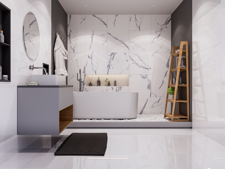 PerlaBiancaintBrilliantWhite Badezimmer Large